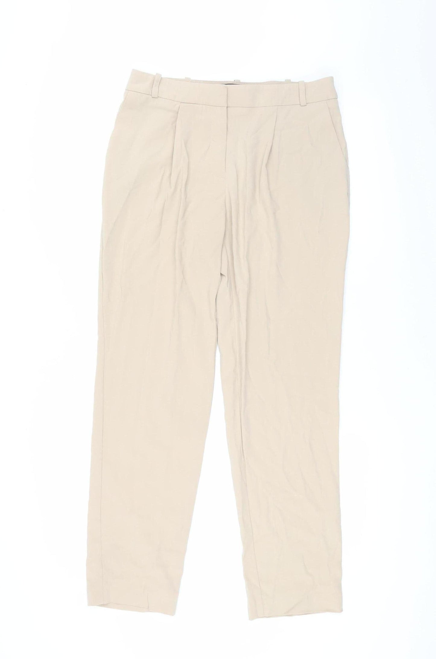 Womens UK Size 12 Marks and Spencer  Chino Beige Trousers