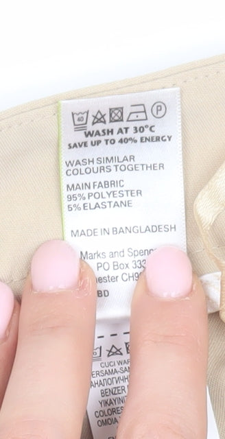 Womens UK Size 12 Marks and Spencer  Chino Beige Trousers