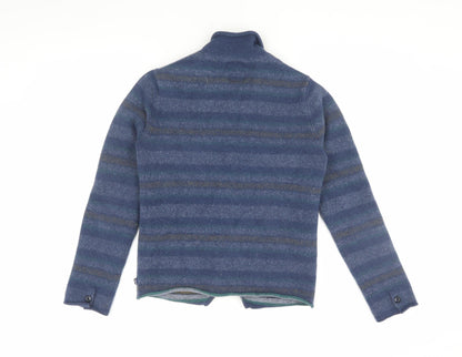 Levi's Women's Blue Striped Wool Cardigan M