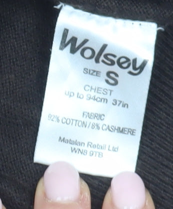 Wolsey Men's Brown V-Neck Pullover Jumper Size S