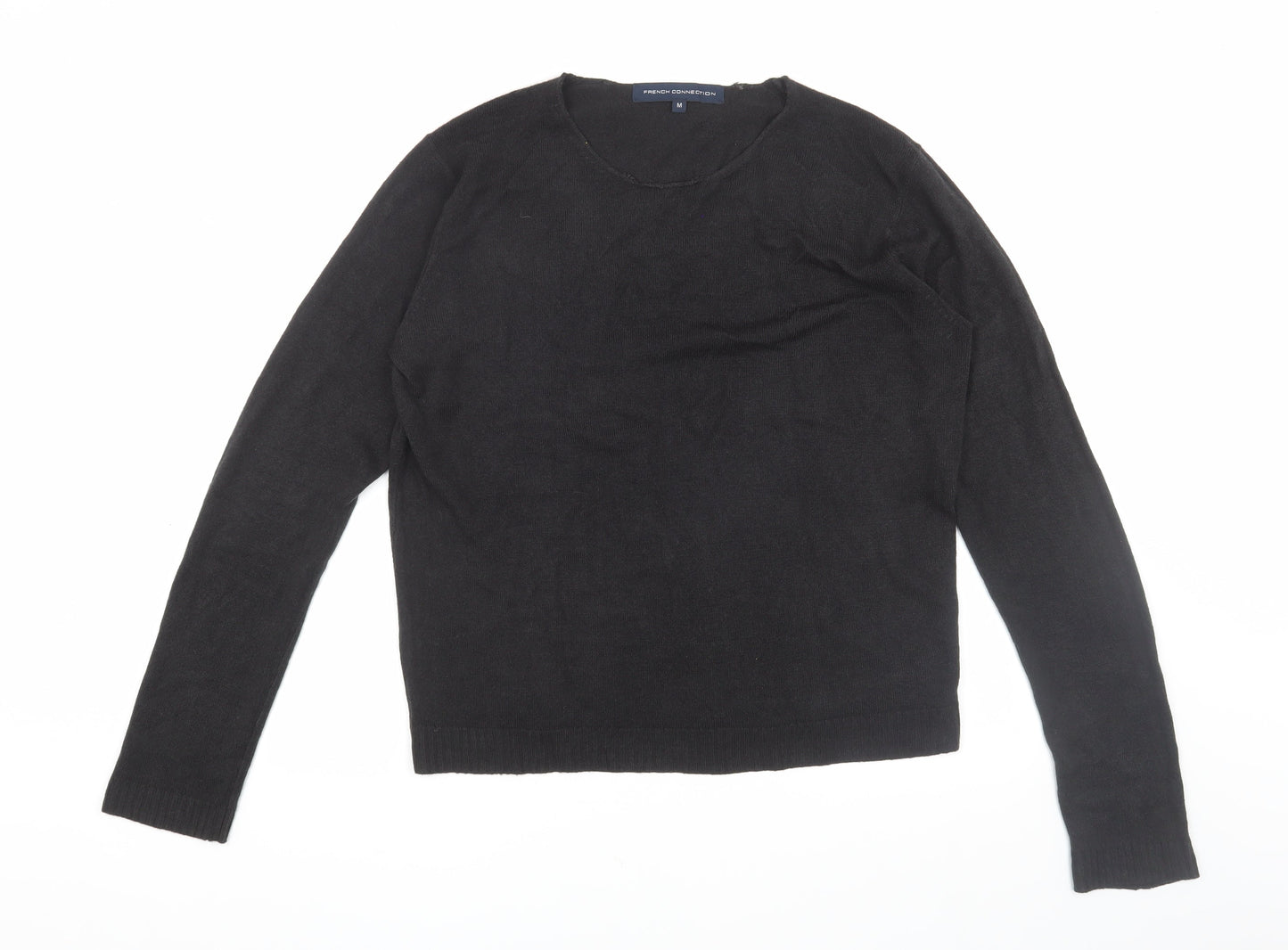 French Connection Men's Black Medium Pullover Jumper