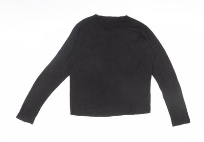 French Connection Men's Black Medium Pullover Jumper