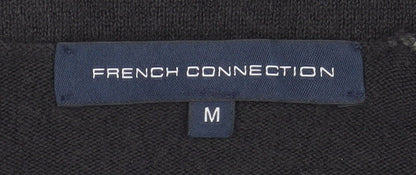 French Connection Men's Black Medium Pullover Jumper