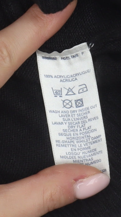 French Connection Men's Black Medium Pullover Jumper