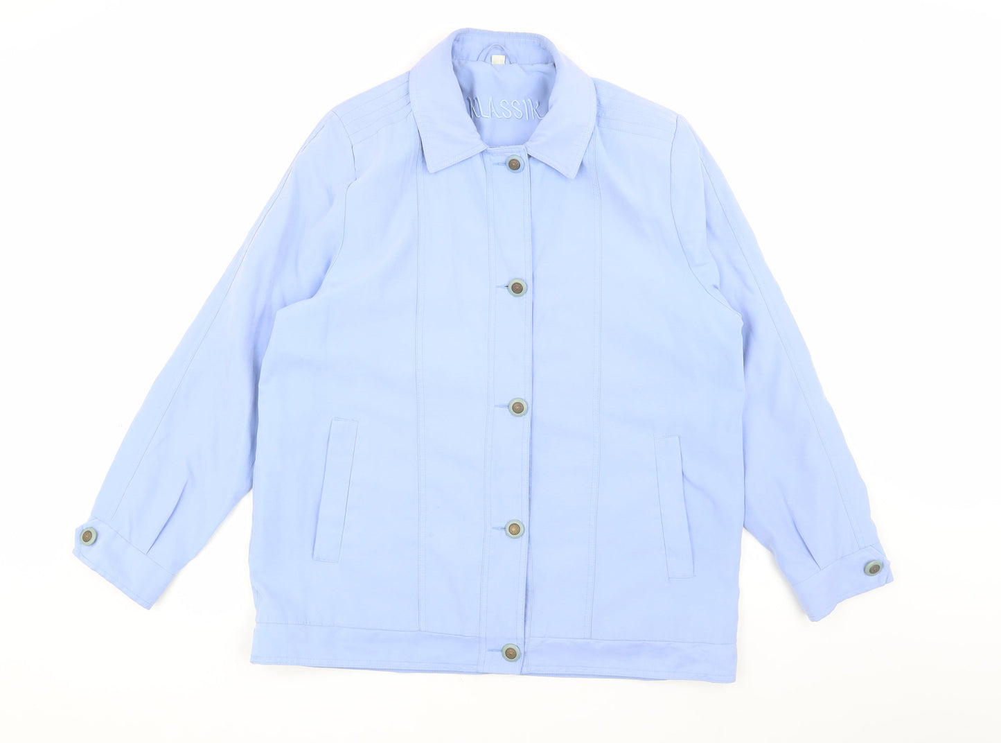 Womens UK Size 14 Klassik Blue Basic Jacket