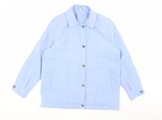 Womens UK Size 14 Klassik Blue Basic Jacket
