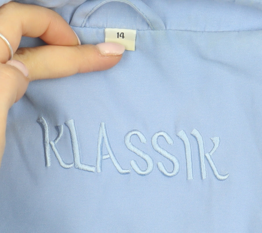 Womens UK Size 14 Klassik Blue Basic Jacket