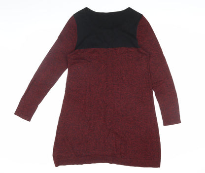 Marks and Spencer Women's Red Long Sleeve Dress Size 12