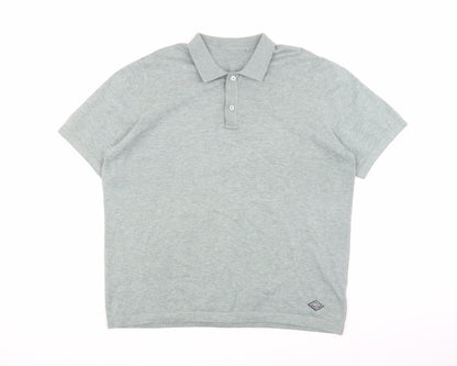 Union Men's Green XL Polo Shirt Casual Short Sleeve