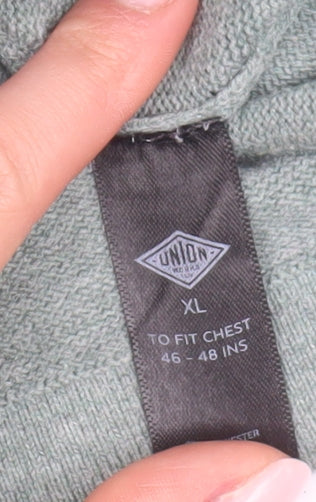 Union Men's Green XL Polo Shirt Casual Short Sleeve