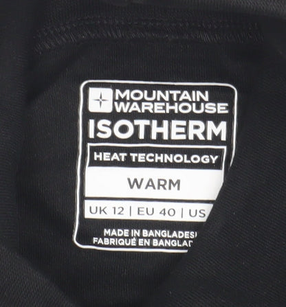 Mountain Warehouse Black Women's High Neck Top Size 12