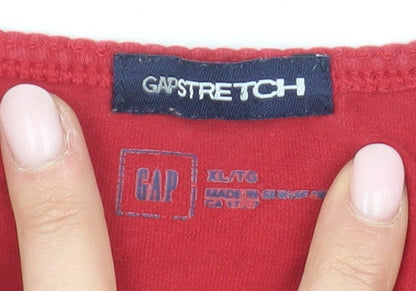 Unisex Adults UK Size XL Gap Red Basic T-Shirt
