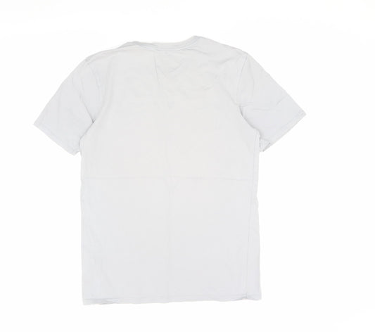 Nike Men's White Athletic Fit Cotton T-Shirt Size S