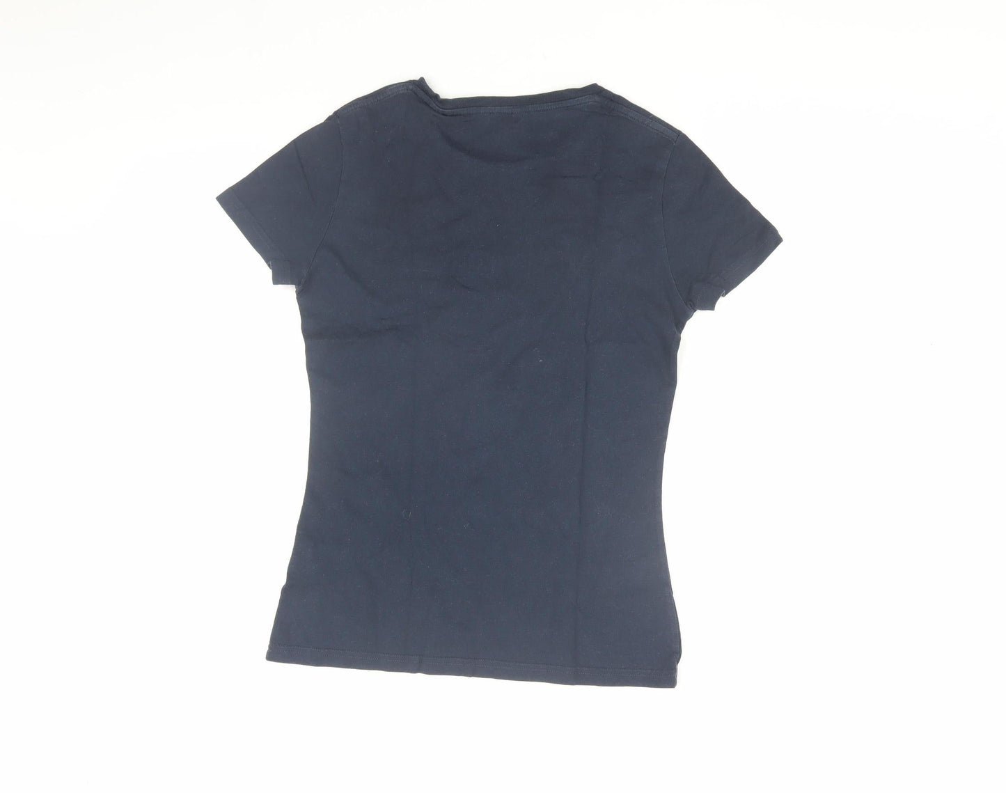 Jack Wills Women's Blue Slim Fit T-Shirt UK 6