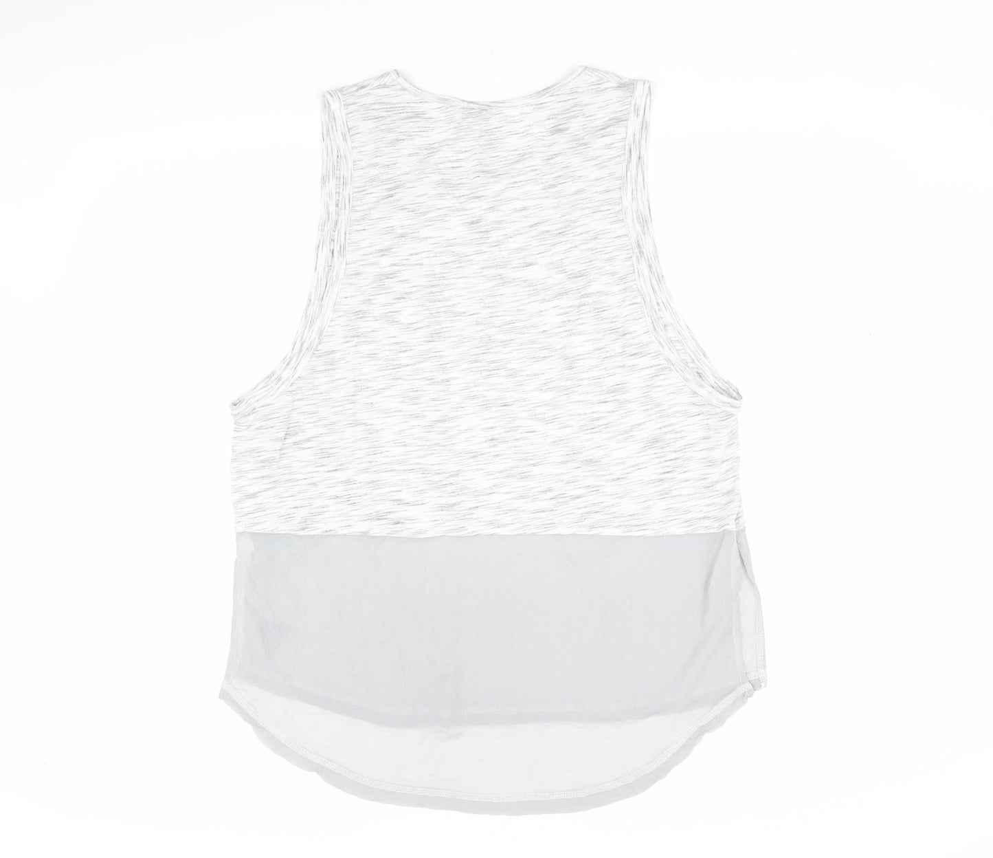Womens UK Size 14 Pink Soda White Basic Tank