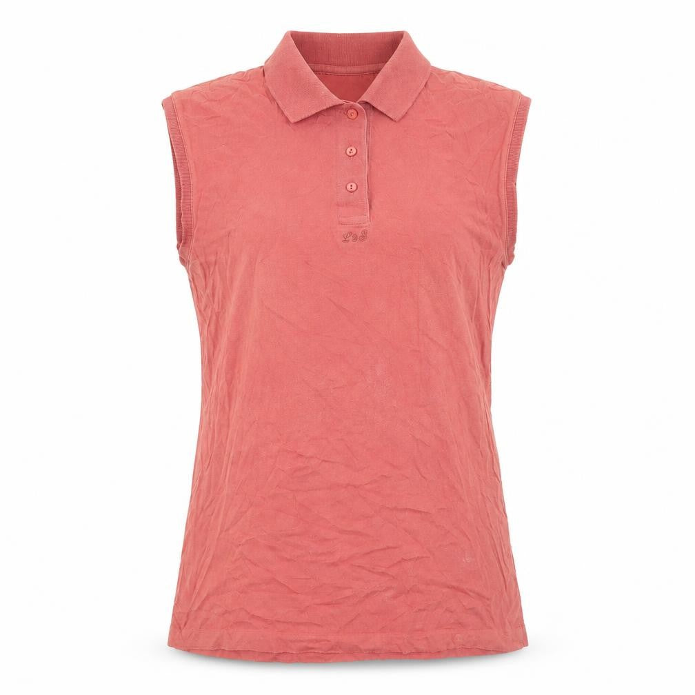 Womens UK Size L Lyle & Scott Red Basic Polo