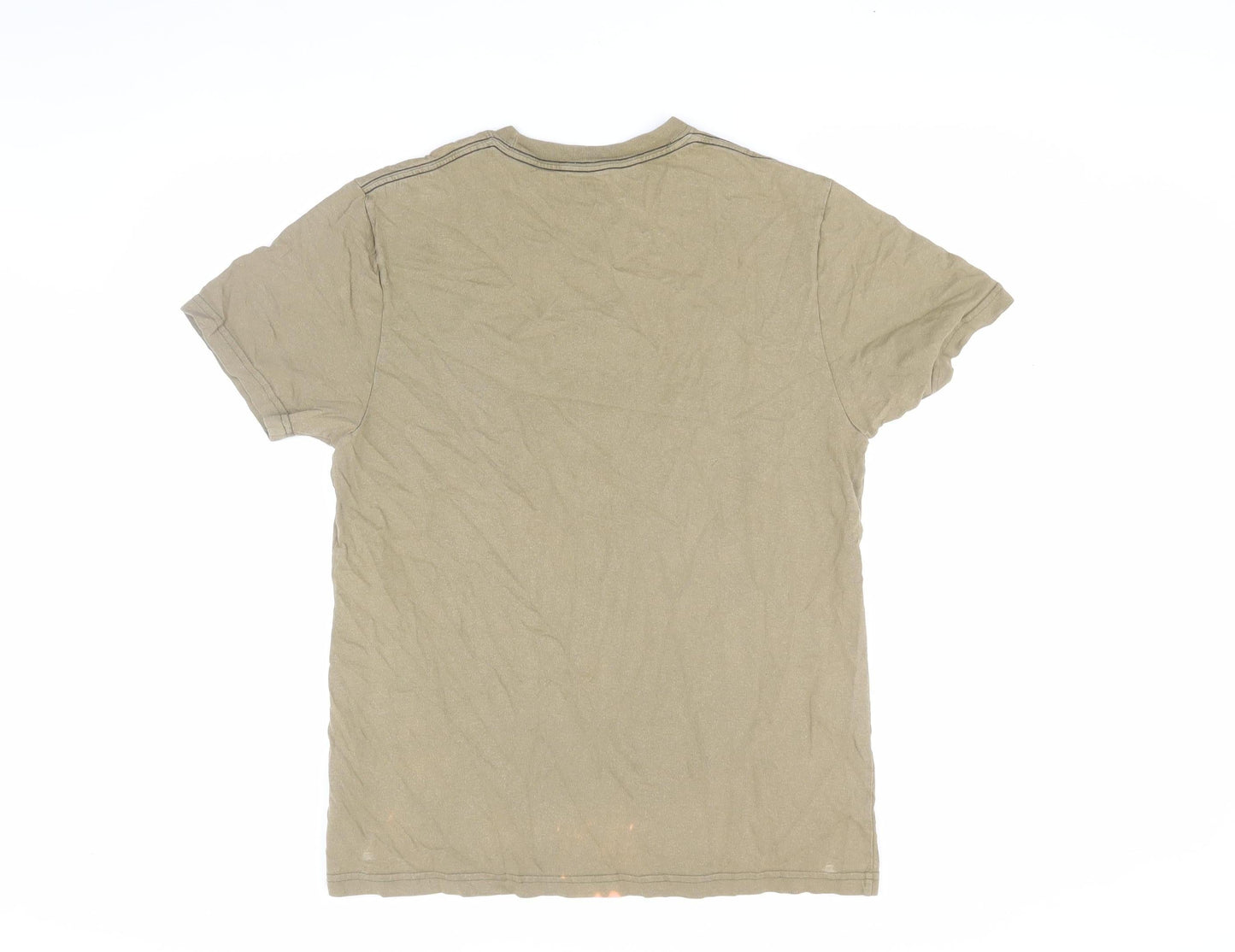 Mens UK Size L DKNY Beige  T-Shirt