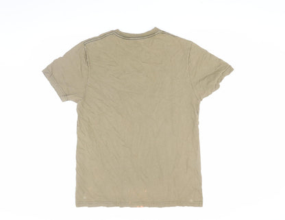 Mens UK Size L DKNY Beige  T-Shirt