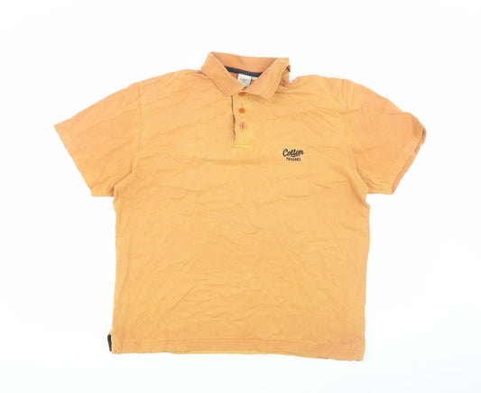 Cotton Traders Men's Orange Polo Shirt S