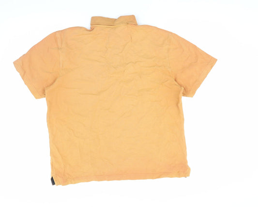 Cotton Traders Men's Orange Polo Shirt S