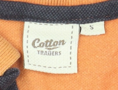 Cotton Traders Men's Orange Polo Shirt S