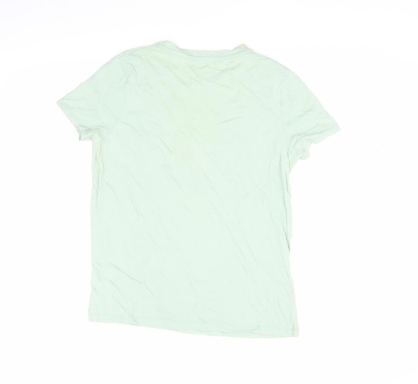 Womens UK Size 10 Disney Green Basic T-Shirt