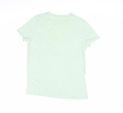 Womens UK Size 10 Disney Green Basic T-Shirt