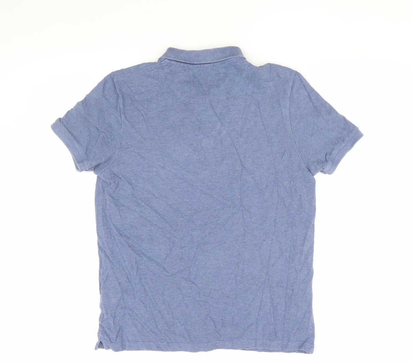 Lyle & Scott Men's Blue Polo, Size M, Casual Short Sleeve