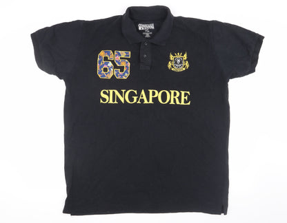 Guardian Angel Men's Black XL Polo Shirt