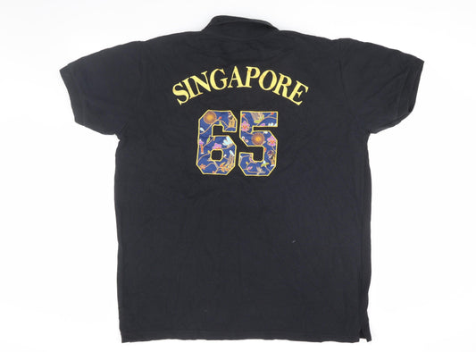 Guardian Angel Men's Black XL Polo Shirt