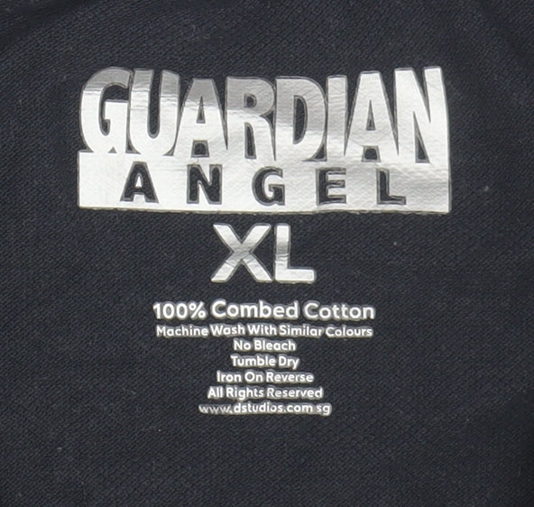 Guardian Angel Men's Black XL Polo Shirt