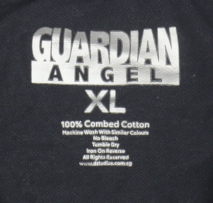 Guardian Angel Men's Black XL Polo Shirt