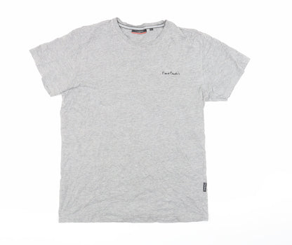 Pierre Cardin Men's Grey Cotton T-Shirt L