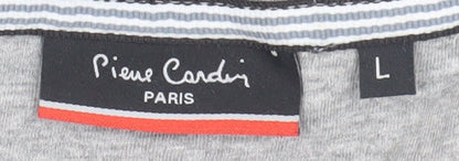Pierre Cardin Men's Grey Cotton T-Shirt L