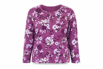 Womens UK Size L Isle Essentials Purple  T-Shirt