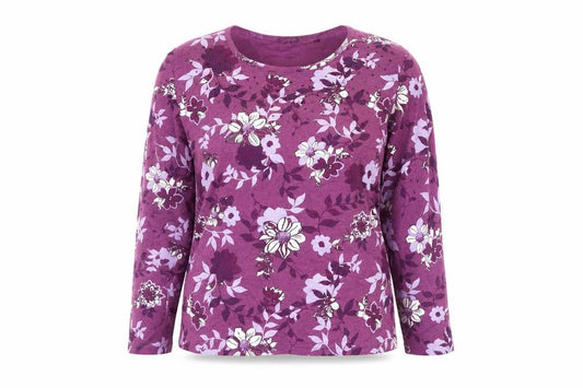 Womens UK Size L Isle Essentials Purple  T-Shirt