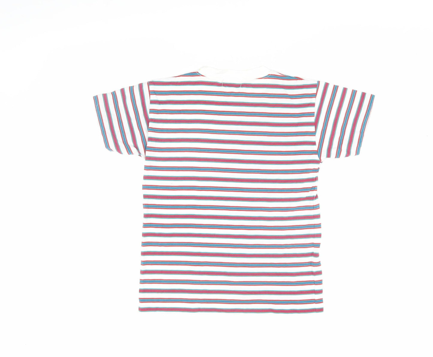 OVO Multicoloured Striped Boys T-Shirt Size 14 Casual Style
