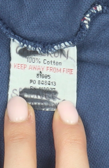 johnnie b Unisex Blue Polo Shirt - Size L, Classic Style