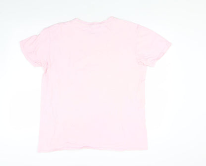 Womens UK Size M Missguided Pink Basic T-Shirt