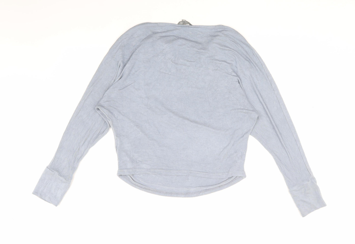 Lily and Me Women's Blue Cowl Neck Dolman Blouse 10
