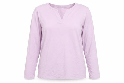 Cynthia Rowley Women's Purple Long Sleeve T-Shirt L