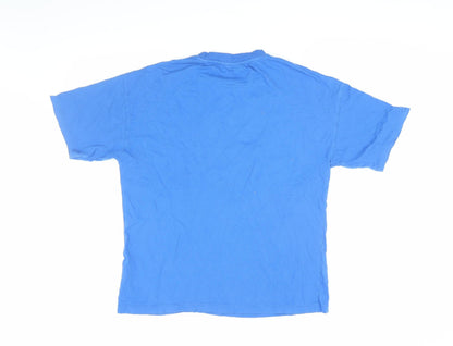 Unisex Adults UK Size XS Disney Blue Jersey T-Shirt