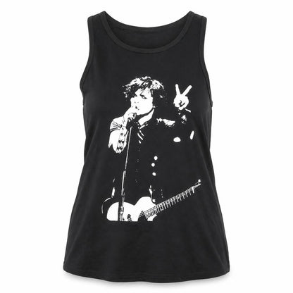 Womens UK Size 16 Death Kitty Black Jersey Tank