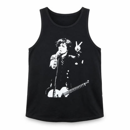 Womens UK Size 16 Death Kitty Black Basic Tank