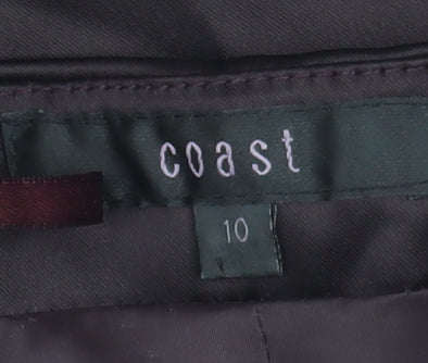 Coast Women's Black Midi A-Line Strapless Dress, Size 10