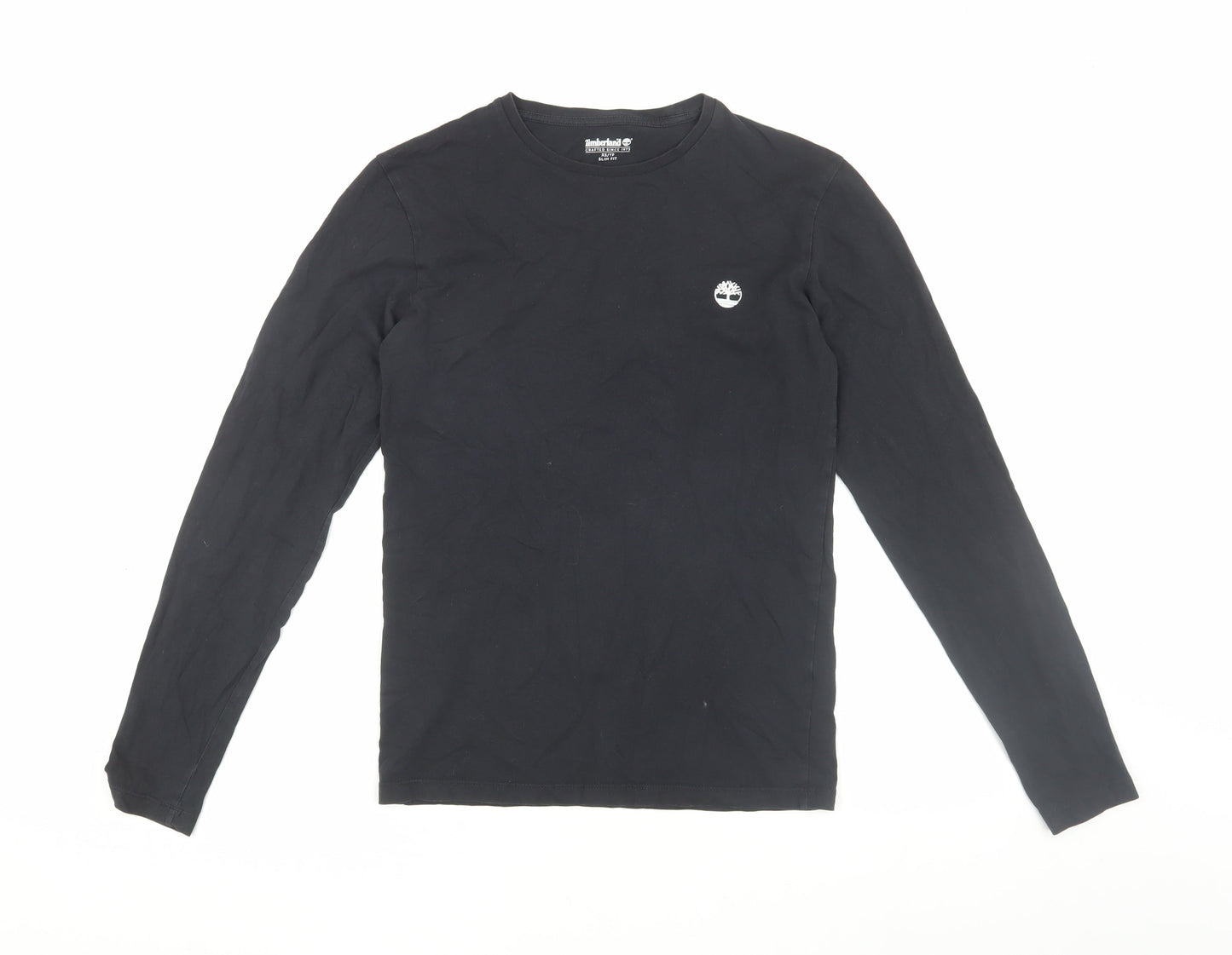 Timberland Black Long Sleeve T-Shirt XS Slim Fit