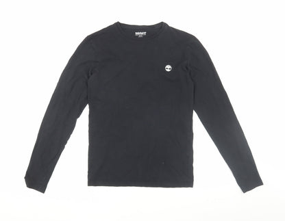Timberland Black Long Sleeve T-Shirt XS Slim Fit