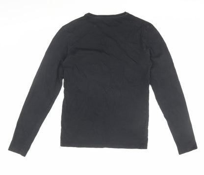 Timberland Black Long Sleeve T-Shirt XS Slim Fit