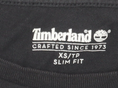 Timberland Black Long Sleeve T-Shirt XS Slim Fit