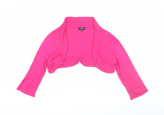 Womens UK Size 16 Pomodoro Pink Shrug Jumper